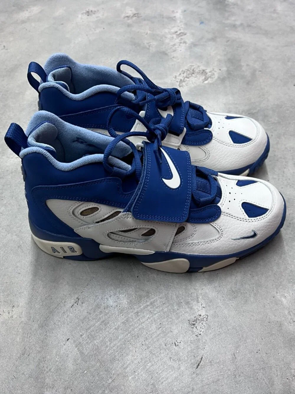 Nike Air Diamond Turf 2 GS Kid's Sail Mystic Navy Blue Grey IR4727 100 - New